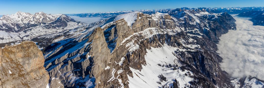 South Faces of the Churfirsten from Above