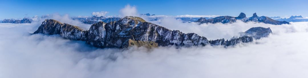 Pointe d’Aveneyre Rising from the Clouds