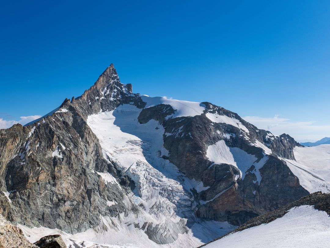 Majestic Zinalrothorn Towering above Triftglacier